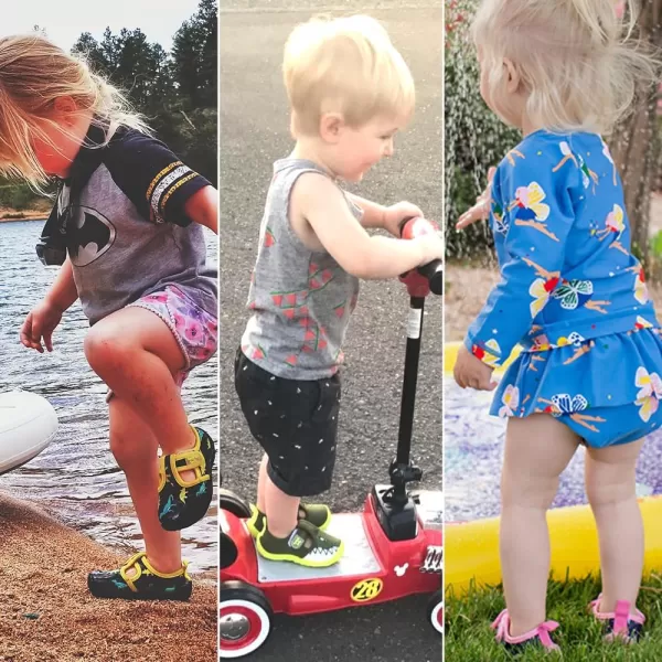 nerteo Boys Girls Cute Aquatic Water Shoes &amp; Beach, Swim, Pool, Water Park &amp; Toddler/Little Kid