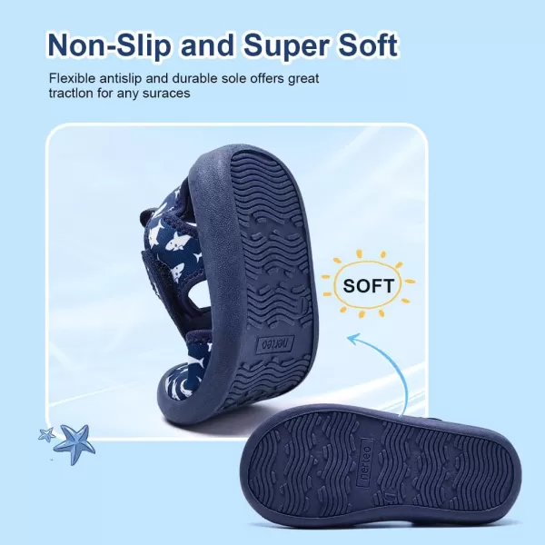 nerteo Boys Girls Cute Aquatic Water Shoes &amp; Beach, Swim, Pool, Water Park &amp; Toddler/Little Kid