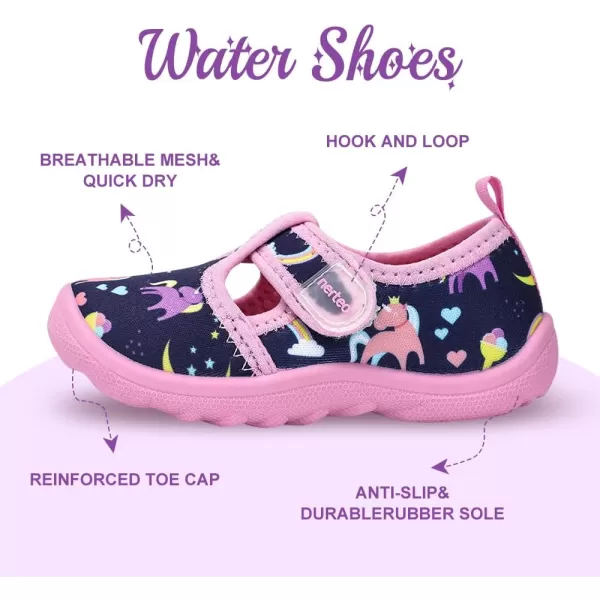 nerteo Boys Girls Cute Aquatic Water Shoes &amp; Beach, Swim, Pool, Water Park &amp; Toddler/Little Kid