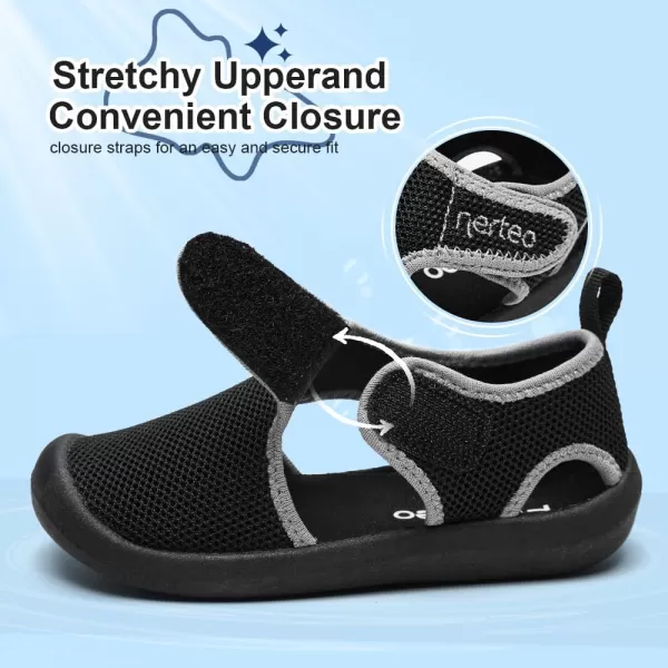 nerteo Boys Girls Cute Aquatic Water Shoes &amp; Beach, Swim, Pool, Water Park &amp; Toddler/Little Kid