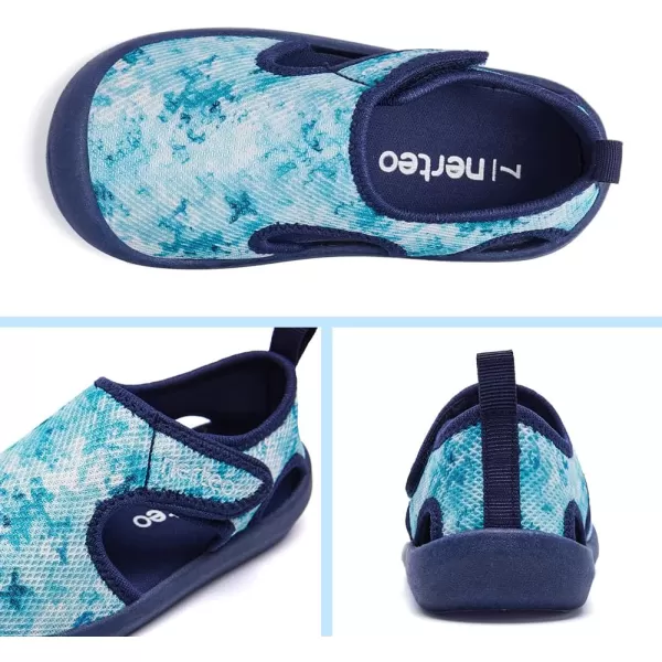 nerteo Boys Girls Cute Aquatic Water Shoes &amp; Beach, Swim, Pool, Water Park &amp; Toddler/Little Kid