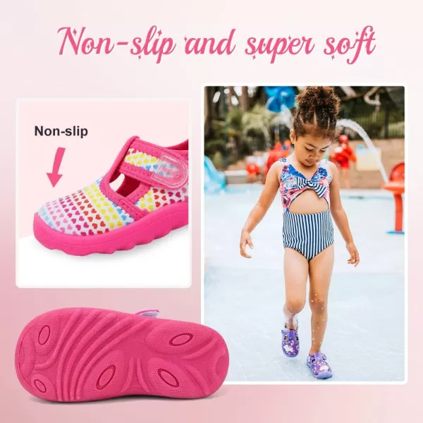 nerteo Boys Girls Cute Aquatic Water Shoes &amp; Beach, Swim, Pool, Water Park &amp; Toddler/Little Kid