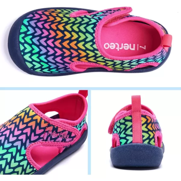 nerteo Boys Girls Cute Aquatic Water Shoes &amp; Beach, Swim, Pool, Water Park &amp; Toddler/Little Kid