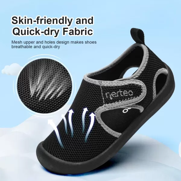 nerteo Boys Girls Cute Aquatic Water Shoes &amp; Beach, Swim, Pool, Water Park &amp; Toddler/Little Kid