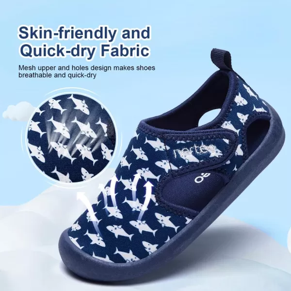 nerteo Boys Girls Cute Aquatic Water Shoes &amp; Beach, Swim, Pool, Water Park &amp; Toddler/Little Kid