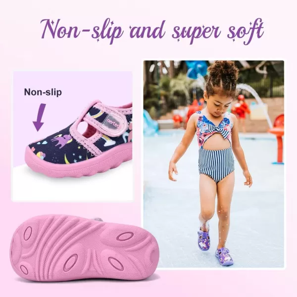 nerteo Boys Girls Cute Aquatic Water Shoes &amp; Beach, Swim, Pool, Water Park &amp; Toddler/Little Kid