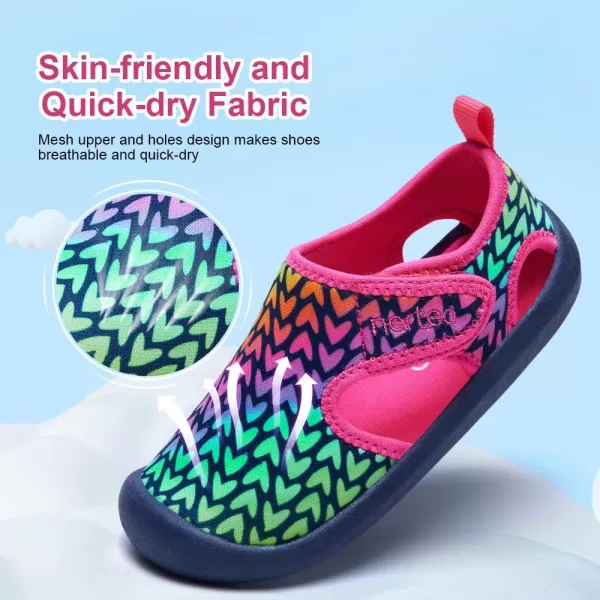 nerteo Boys Girls Cute Aquatic Water Shoes &amp; Beach, Swim, Pool, Water Park &amp; Toddler/Little Kid