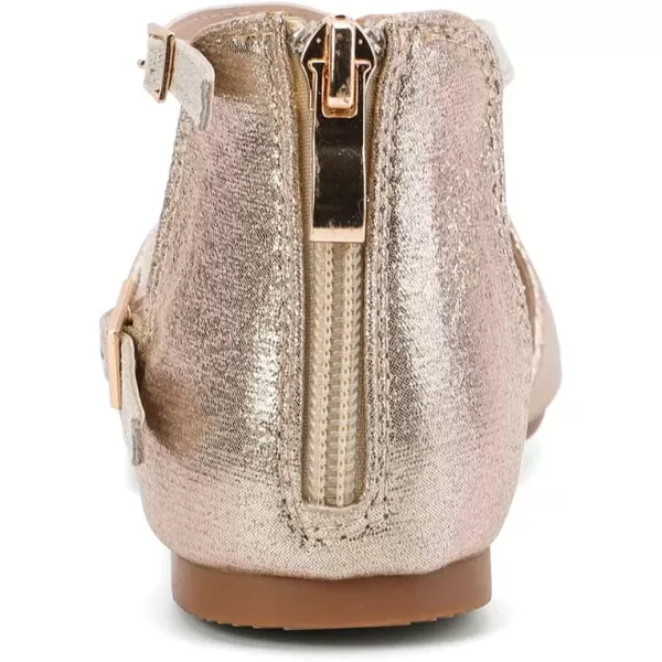 nerteo Girl's Pretty Glitter Ballet Flats Ankle Strap Dress Shoes Sandals 