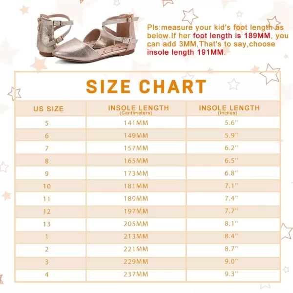 nerteo Girl's Pretty Glitter Ballet Flats Ankle Strap Dress Shoes Sandals 