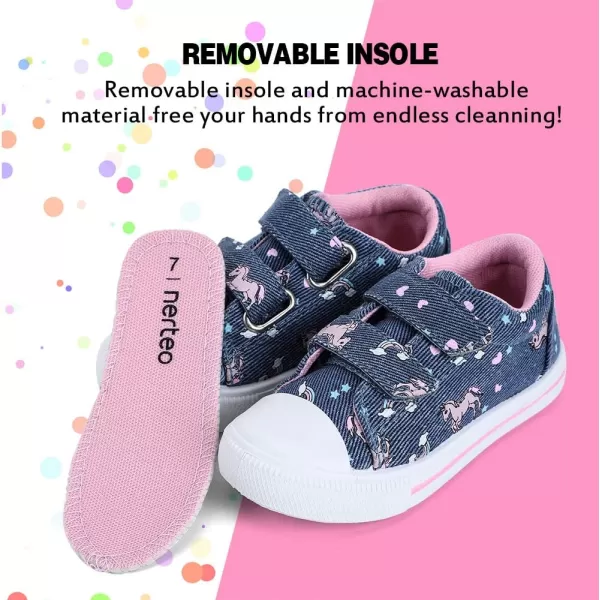 nerteo Toddler Boys &amp; Girls Shoes Kids Canvas Sneakers