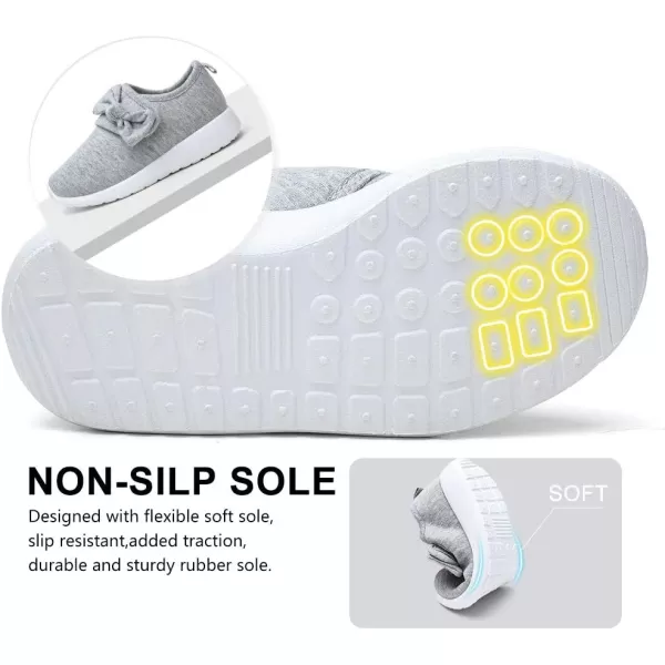 nerteo Toddler Girl Shoes Lightweight Slip On Sneakers for Kids