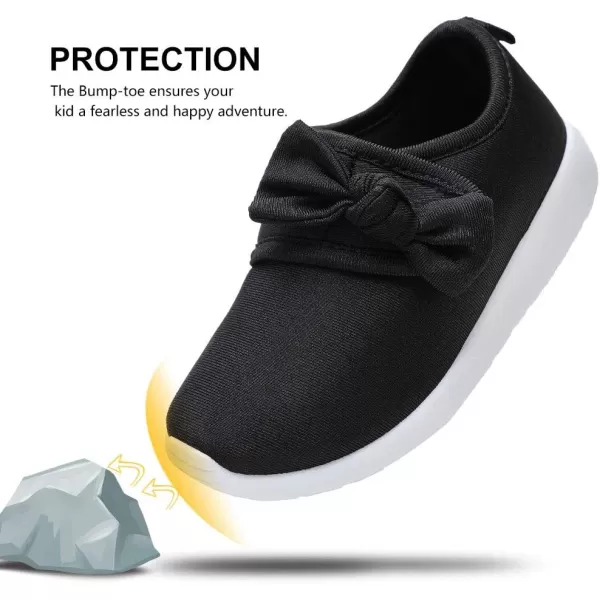nerteo Toddler Girl Shoes Lightweight Slip On Sneakers for Kids