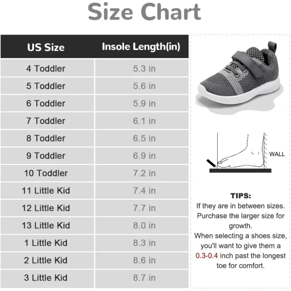 nerteo Toddler/Little Kid Boys Girls Shoes Running/Walking Sports Sneakers