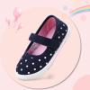 imagenerteo Toddler Shoes Girls Mary Jane Canvas Flat SneakersNavy