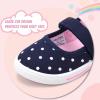 imagenerteo Toddler Shoes Girls Mary Jane Canvas Flat SneakersNavy