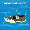 imagenerteo Boys Girls Cute Aquatic Water Shoes ampamp Beach Swim Pool Water Park ampamp ToddlerLittle KidOliveShark