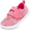 imagenerteo Toddler Wide Toe Walking Shoes Girls Barefoot Shoes Breathable Lightweight Tennis ShoesTie DyePink