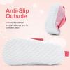 imagenerteo Toddler Wide Toe Walking Shoes Girls Barefoot Shoes Breathable Lightweight Tennis ShoesLight Pink