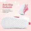 imagenerteo Toddler Wide Toe Walking Shoes Girls Barefoot Shoes Breathable Lightweight Tennis ShoesTie DyePink