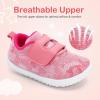 imagenerteo Toddler Wide Toe Walking Shoes Girls Barefoot Shoes Breathable Lightweight Tennis ShoesTie DyePink