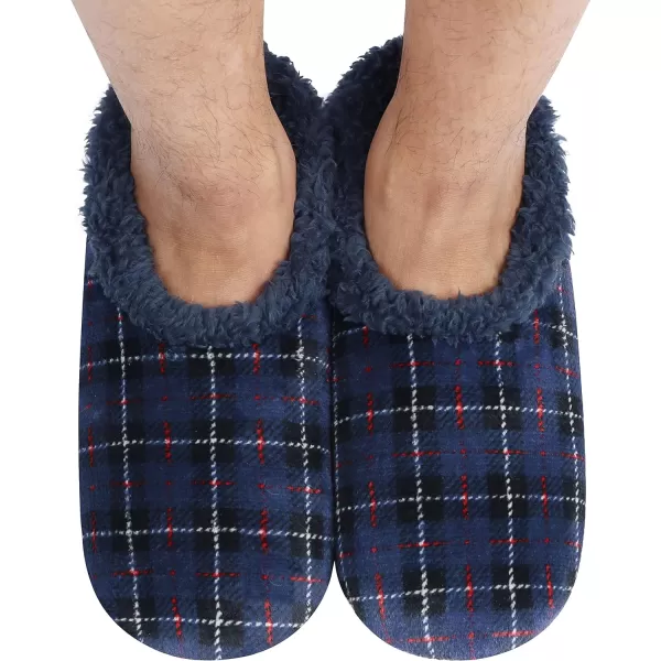Snoozies Mens Velour Plaids - Mens Slippers