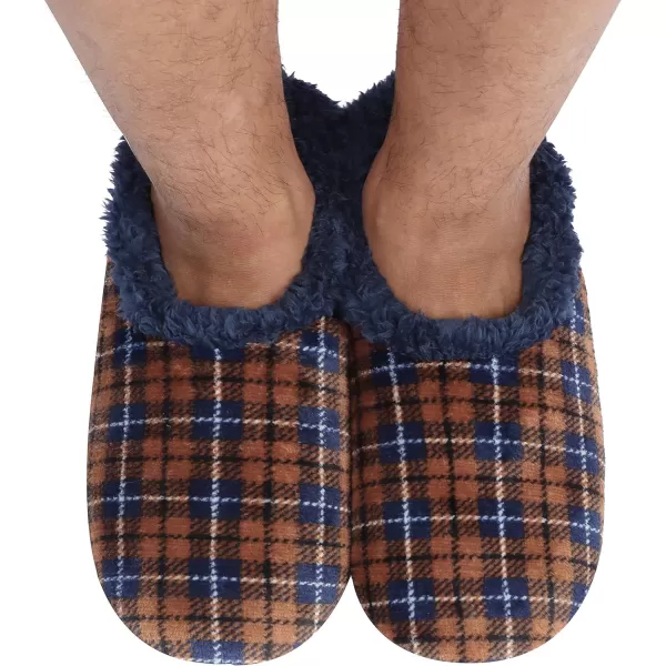 Snoozies Mens Velour Plaids - Mens Slippers