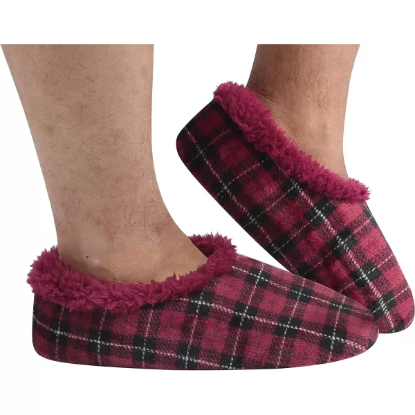 Snoozies Mens Velour Plaids - Mens Slippers