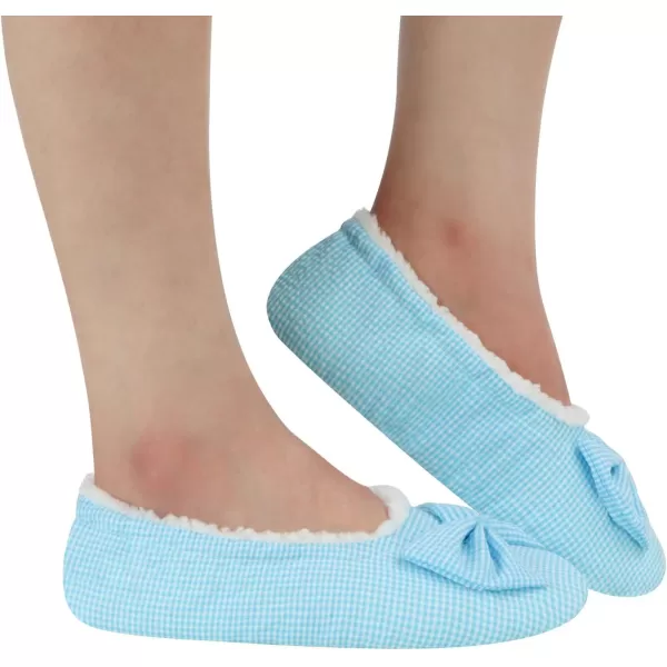 Snoozies Women's Gingham Ballerina Slippers!