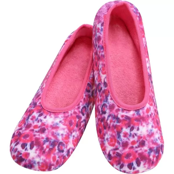 Snoozies 2 Dye for Tie Dye Ballet Slippers - Tie Dye Slippers for Women