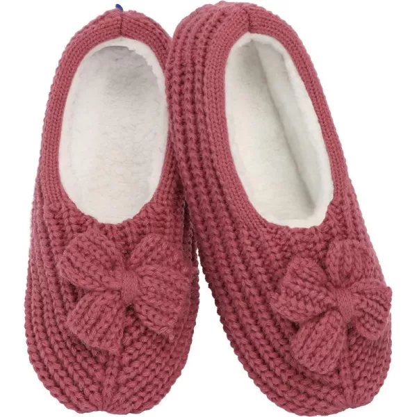Snoozies Crochet Rib - Womens Slippers - Cozy Slippers for Women