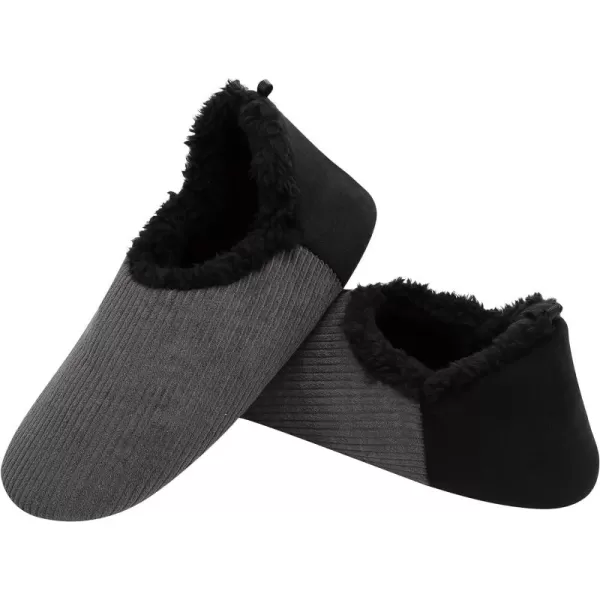 Snoozies Mens Corduroy Slippers Slippers for Men | Mens House Slippers | Fuzzy Slippers with Soft Soles