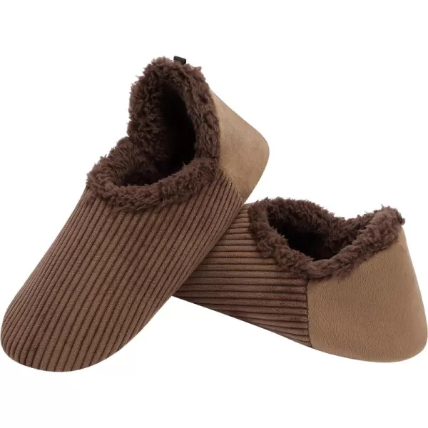 Snoozies Mens Corduroy Slippers Slippers for Men | Mens House Slippers | Fuzzy Slippers with Soft Soles