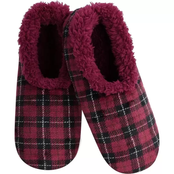 Snoozies Mens Velour Plaids - Mens Slippers