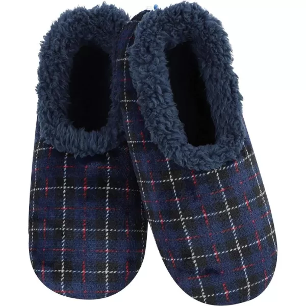 Snoozies Mens Velour Plaids - Mens Slippers