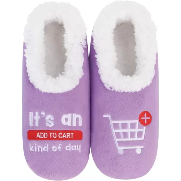 Snoozies Pairable Slipper Socks - Funny House Slippers for Women, Non-Slip Fuzzy Slipper Socks - Add To Cart