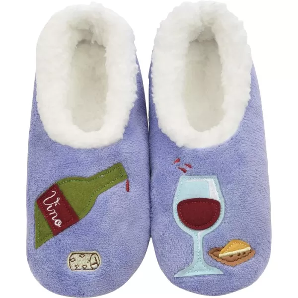 Snoozies Pairable Slipper Socks - Funny House Slippers for Women, Non-Slip Fuzzy Slipper Socks - Frenchie