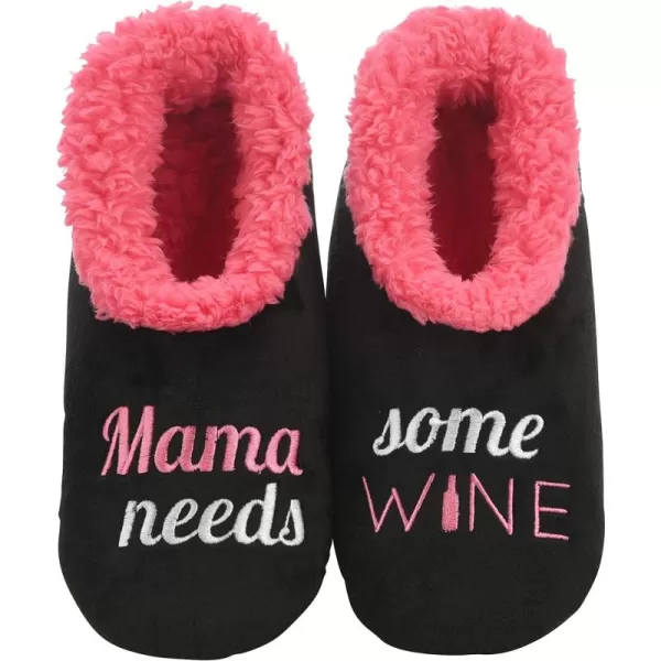 Snoozies Pairable Slipper Socks - Funny House Slippers for Women, Non-Slip Fuzzy Slipper Socks - Frenchie