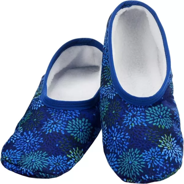 Snoozies Skinnies Slipper Socks – Cozy, Foldable Slippers for Women, Non Slip Socks for Travel &amp; Indoors - Bright Daisy