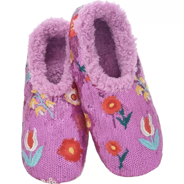 Snoozies Womens Sequin Floral