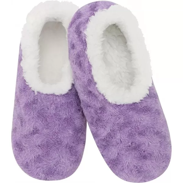 Snoozies Womens Slipper Socks - Cozy Slippers for Women - Fuzzy House Slippers for Indoor Use - Soft Sole Slippers - Roses in Bloom