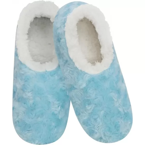 Snoozies Womens Slipper Socks - Cozy Slippers for Women - Fuzzy House Slippers for Indoor Use - Soft Sole Slippers - Roses in Bloom