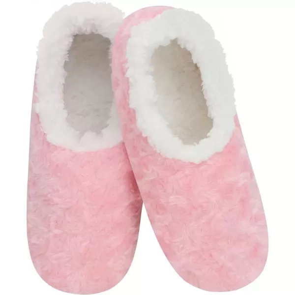 Snoozies Womens Slipper Socks - Cozy Slippers for Women - Fuzzy House Slippers for Indoor Use - Soft Sole Slippers - Roses in Bloom