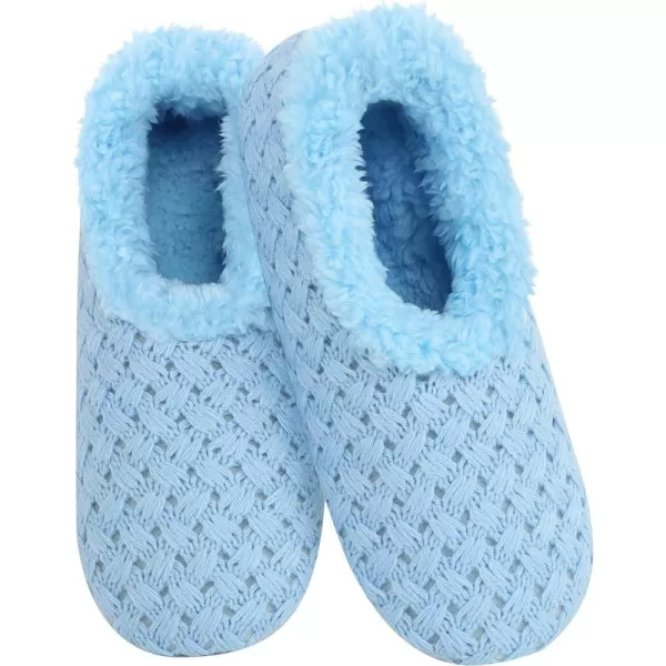 Snoozies Womens Slipper Socks - Keep Me In Stitches - Slippers for Women - Fuzzy House Slippers