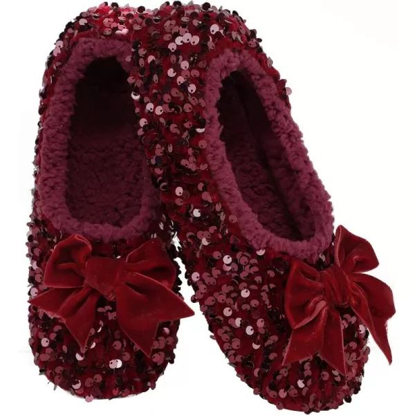 Snoozies Women's Sparkle Slipper Socks - Dazzle Bling Ballerina Style