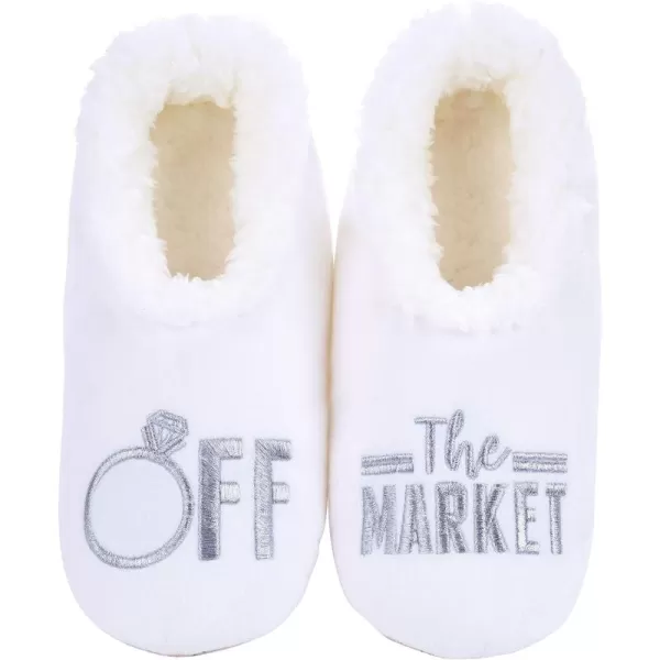 Snoozies Pairable Slipper Socks - Funny House Slippers for Women, Non-Slip Fuzzy Slipper Socks - Off The Market