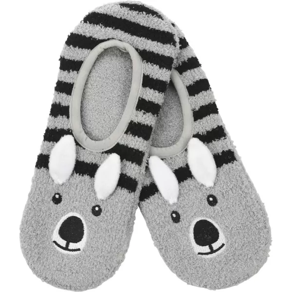 Snoozies Womens Mary Jane Fuzzy Animal Socks