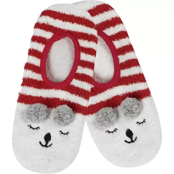 Snoozies Womens Mary Jane Fuzzy Animal Socks