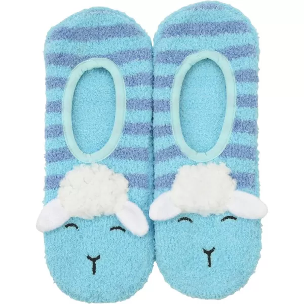 Snoozies Womens Mary Jane Fuzzy Animal Socks