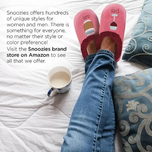 Snoozies Pairable Slipper Socks - Funny House Slippers for Women, Non-Slip Fuzzy Slipper Socks - Potato/French Fries