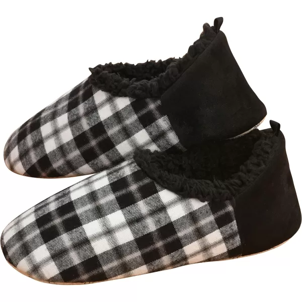 Snoozies Mixed Media Plaids Womens Slippers - Fuzzy Slippers for Women